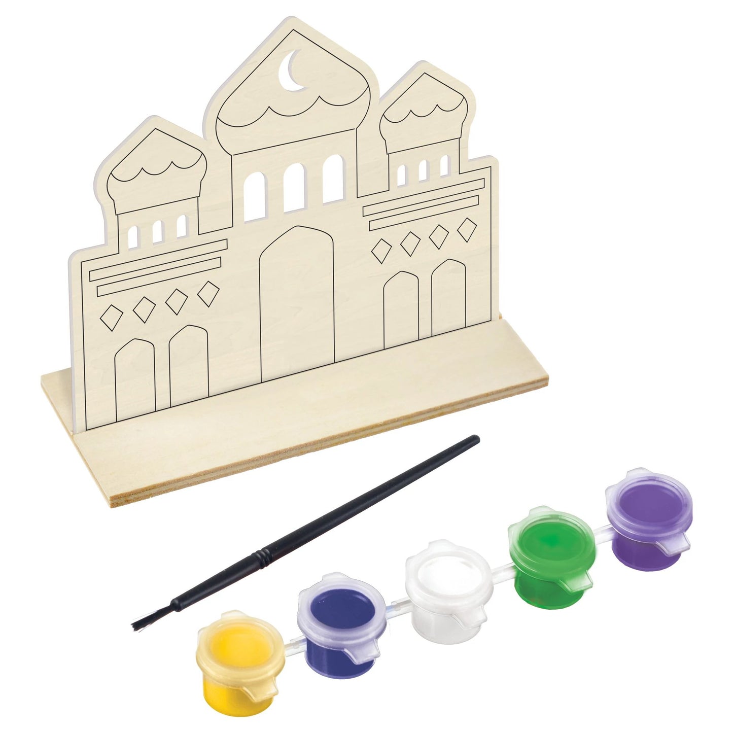 Ramadan Activity Wood Mosque Painting Activity Set x 2