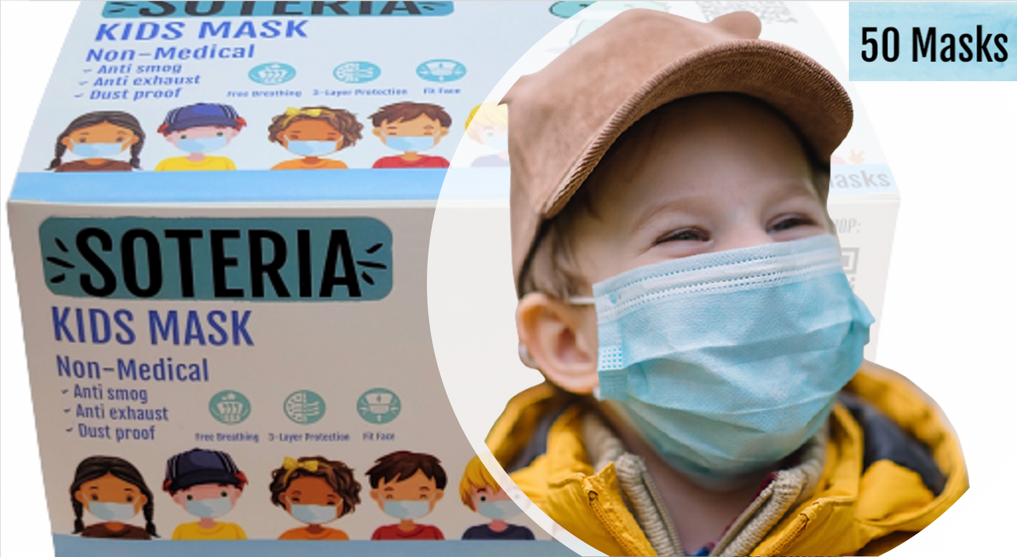 Soteria Disposable Kids Facemask 50/Box