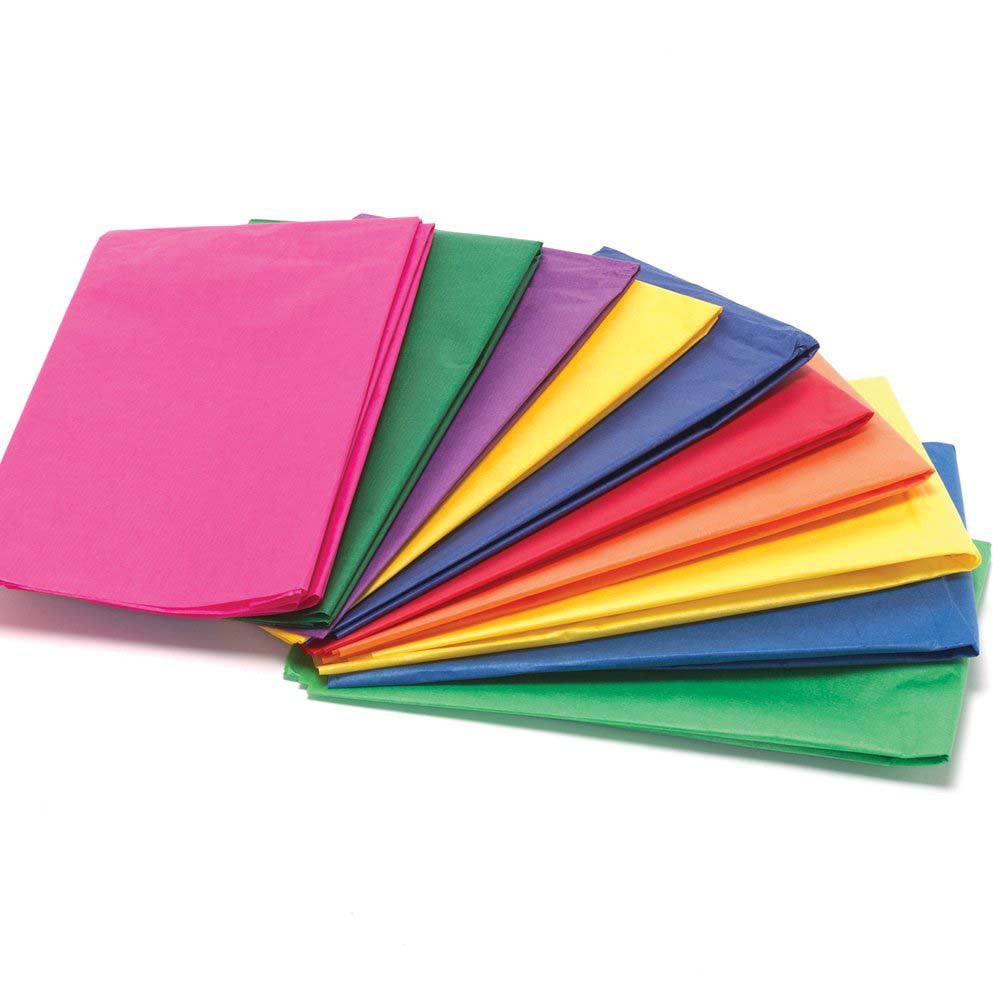Tissue Paper (20" x 30")- Assorted Colours, 24/pk