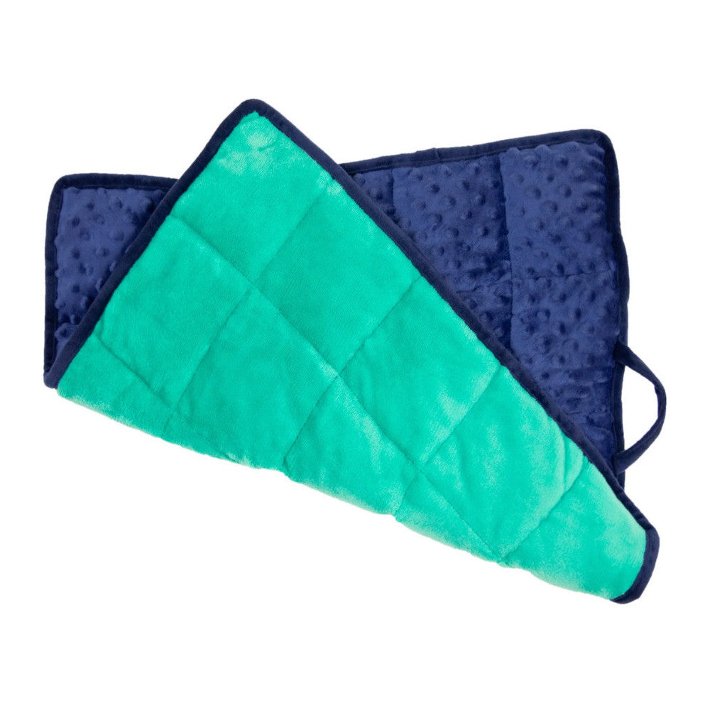 Comfy & Portable Weighted Sensory Lap Pad- Blue/Green