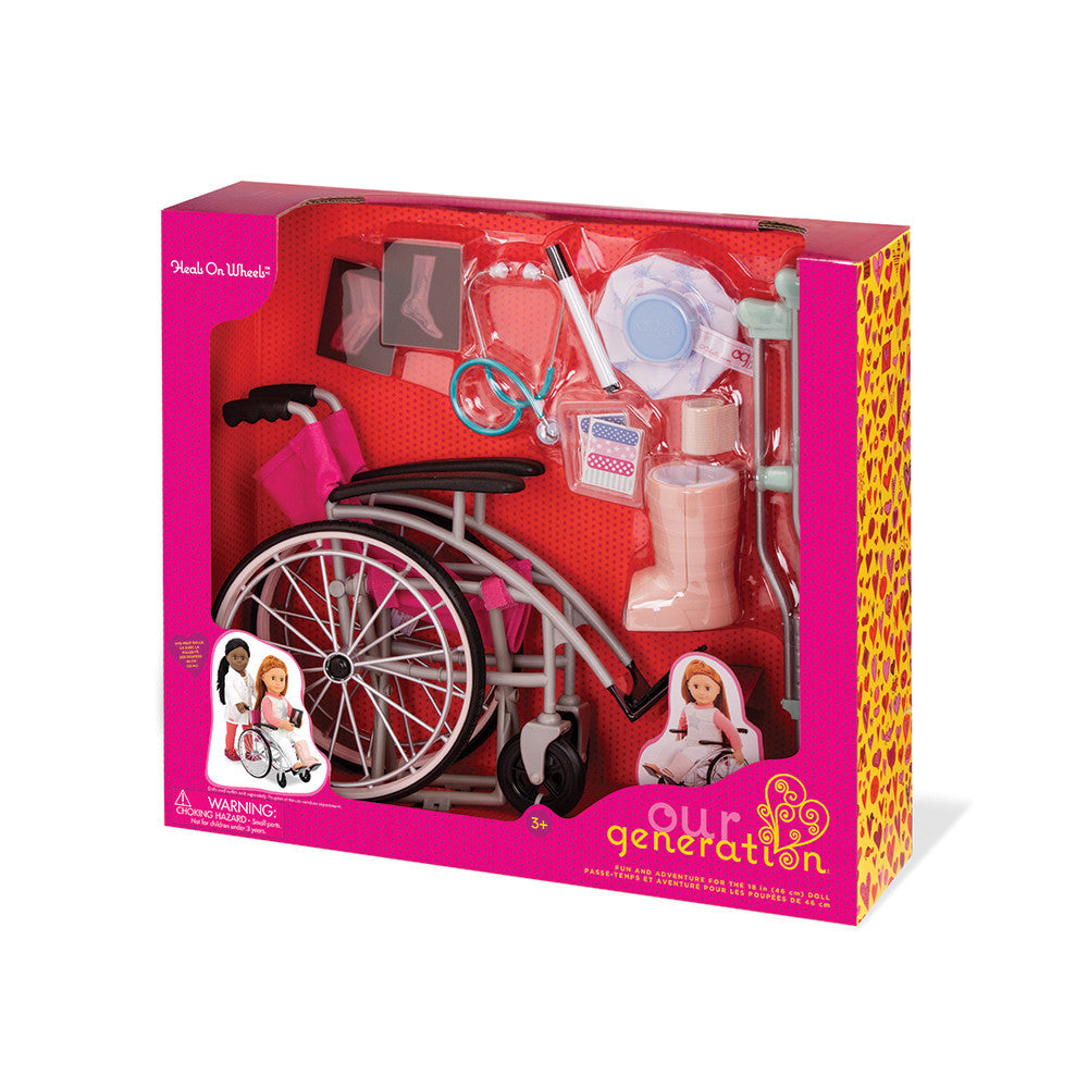 Heals On Wheels- 18" Doll Accessories