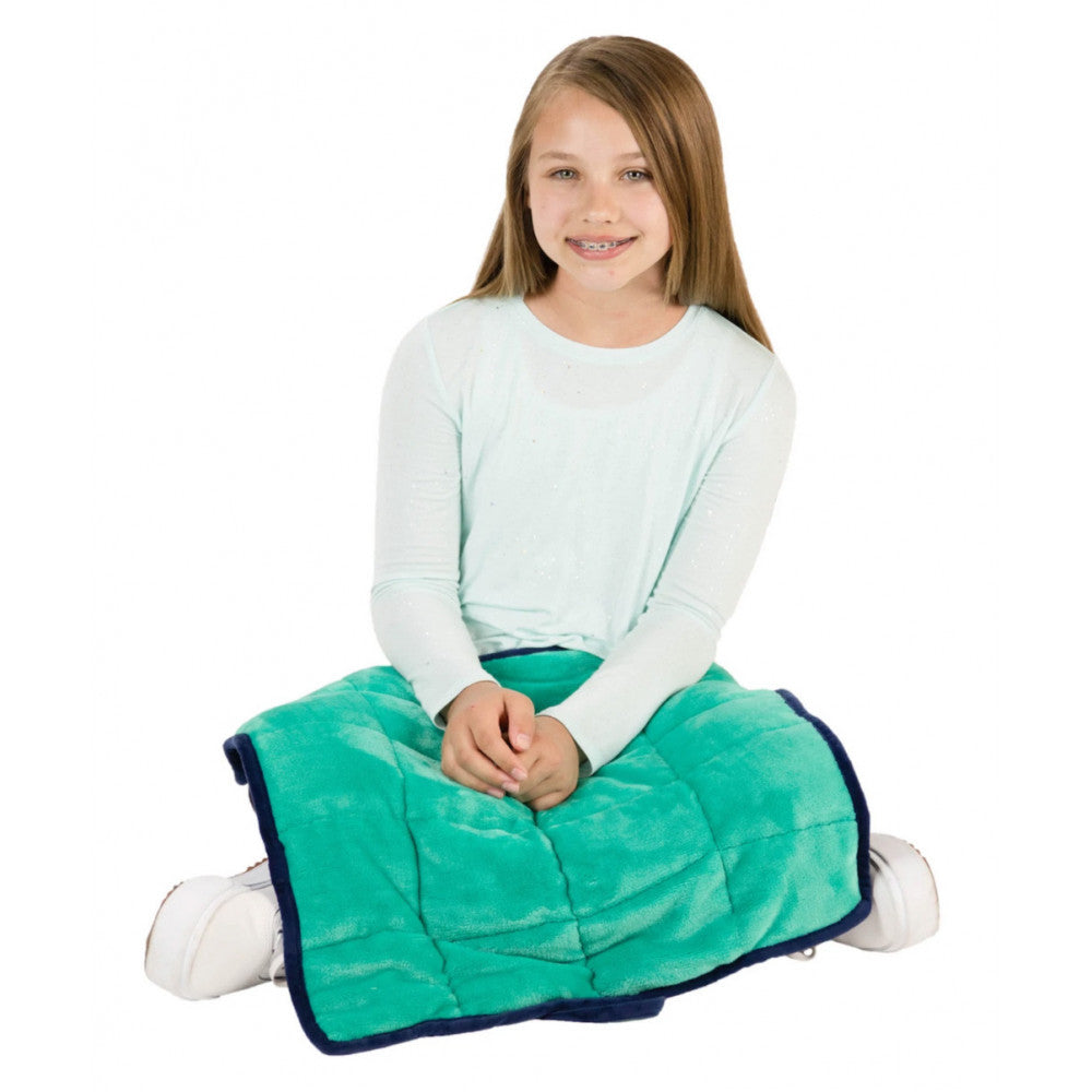 Comfy & Portable Weighted Sensory Lap Pad- Blue/Green