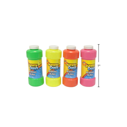 Bubble Assorted Neon Bottles with Wand - 16oz (Single)