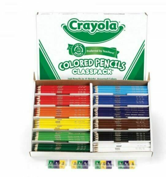Coloured Pencils Classpack, 240 Count
