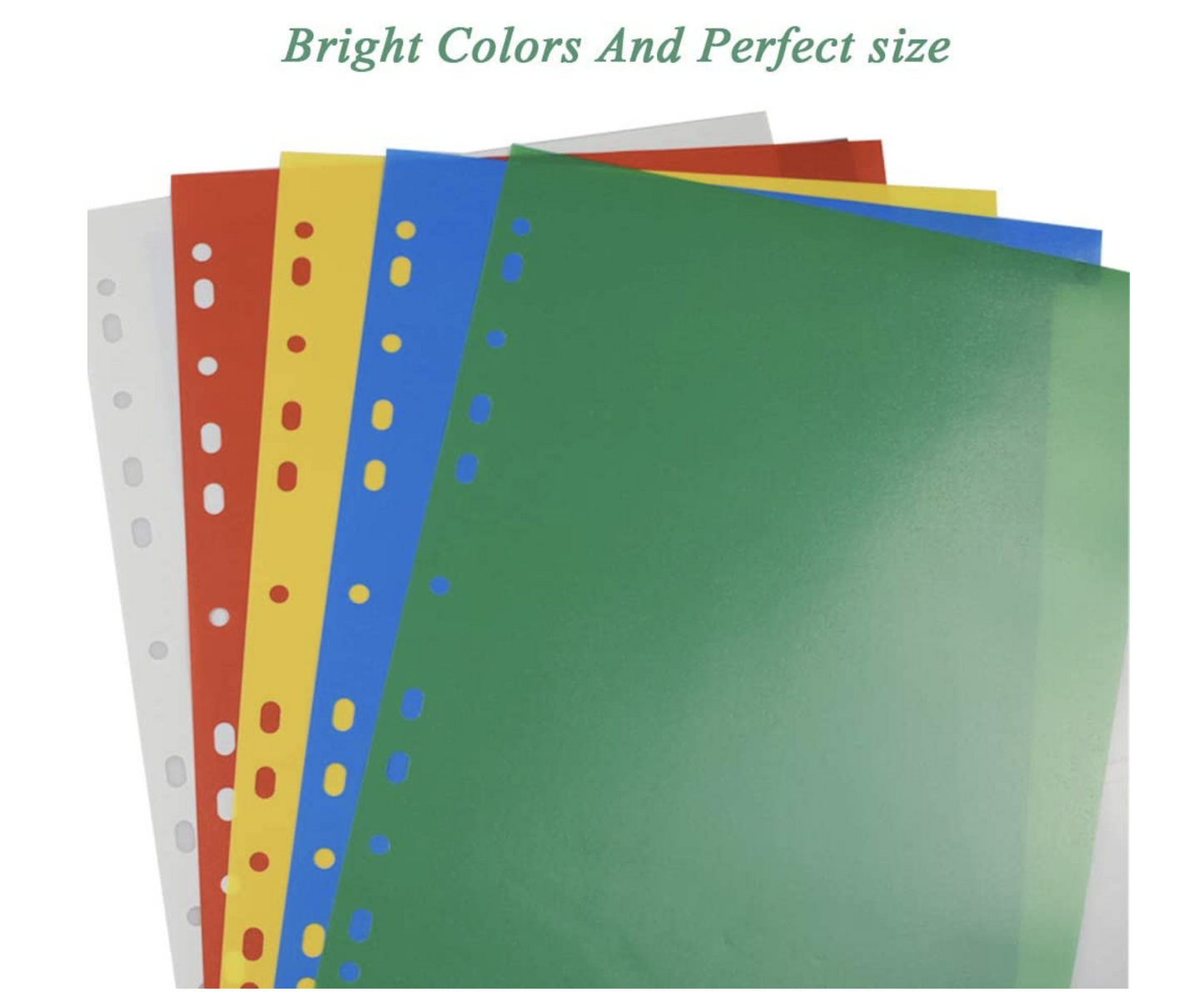 Plastic Folder Dividers Binder Index Dividers A4 20 Part & 31 Part Multi-Coloured, 2 SETS