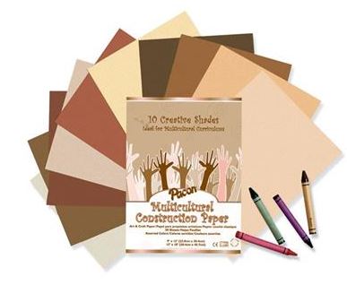 Multicultural Construction Paper (Various Sizes)