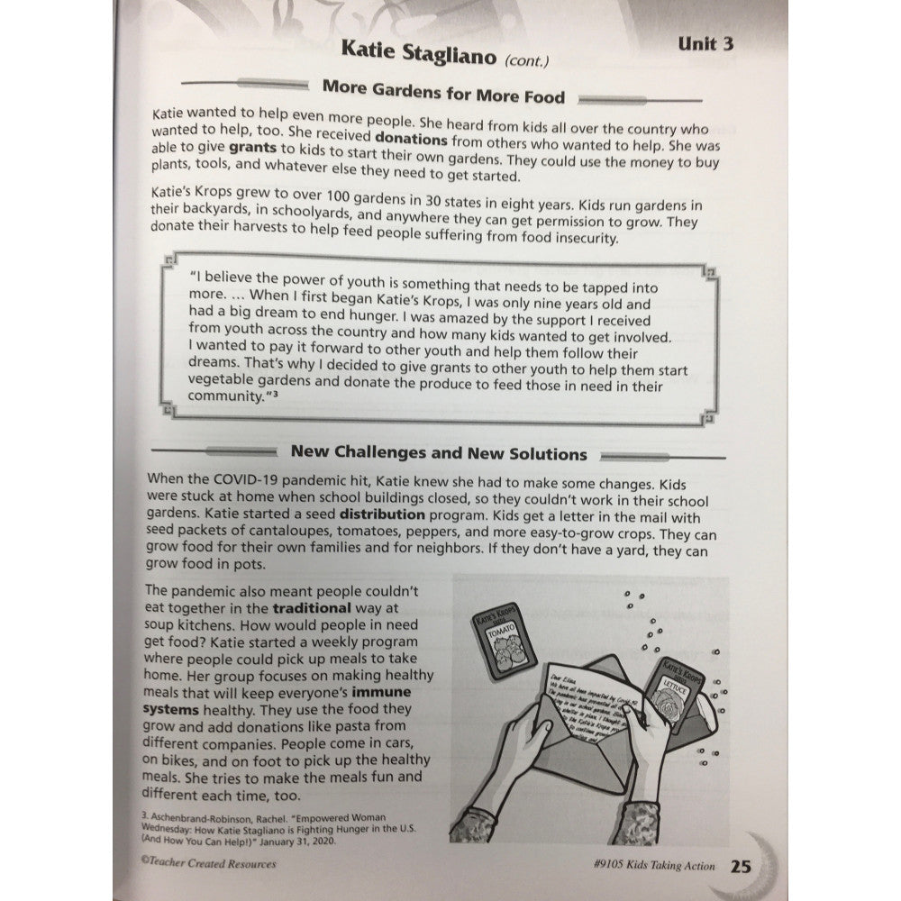 Kids Taking Action: Reading Comprehension (Grades 5-6)