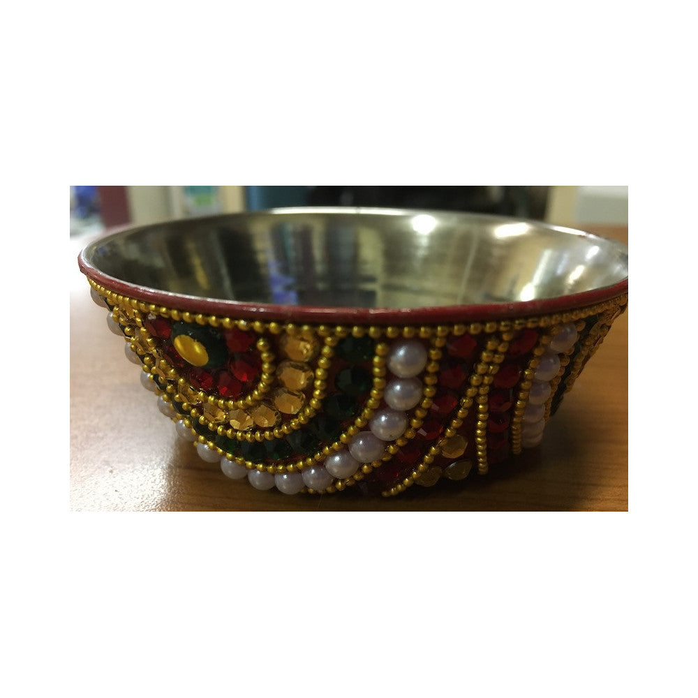 Decorated Bowl With Sequins