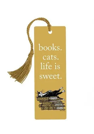 Books. Cats. Life is Sweet. Bookmarks