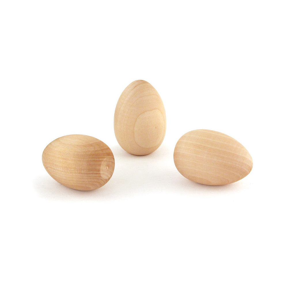 Wood Eggs- Set of 3