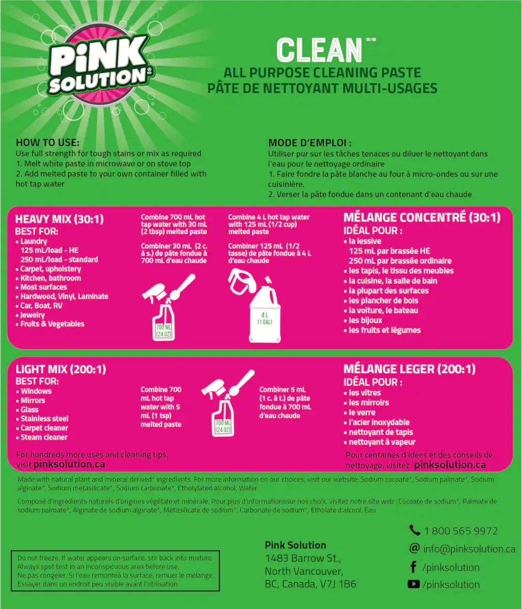 Pink Solution CLEAN All Purpose Cleaner, 500-ml