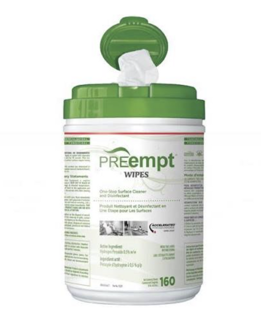 PREempt Wipes One-Step Surface Cleaner and Disinfectant (160 sheets)
