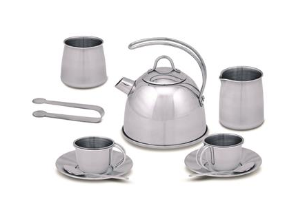 LET'S PLAY HOUSE! STAINLESS STEEL TEA SET