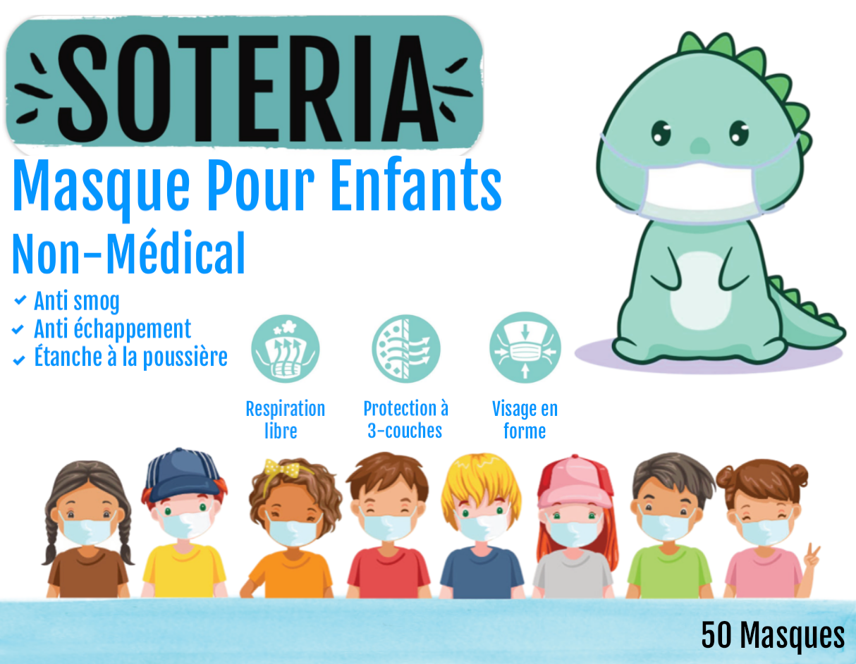 Soteria Disposable Kids Facemask 50/Box